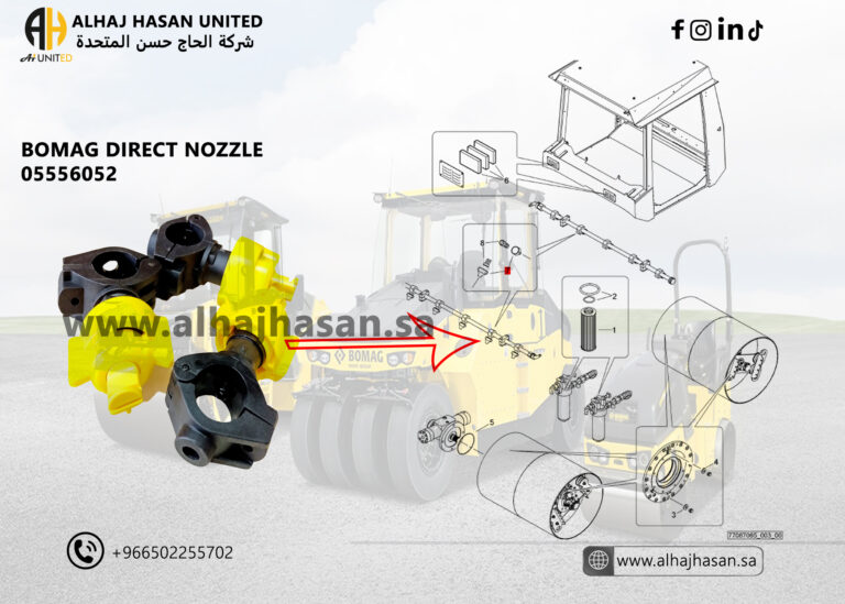 HAMM Water Nozzle (Part No. 05556052) Complete Sprinkler Nozzle for HAMM Rollers