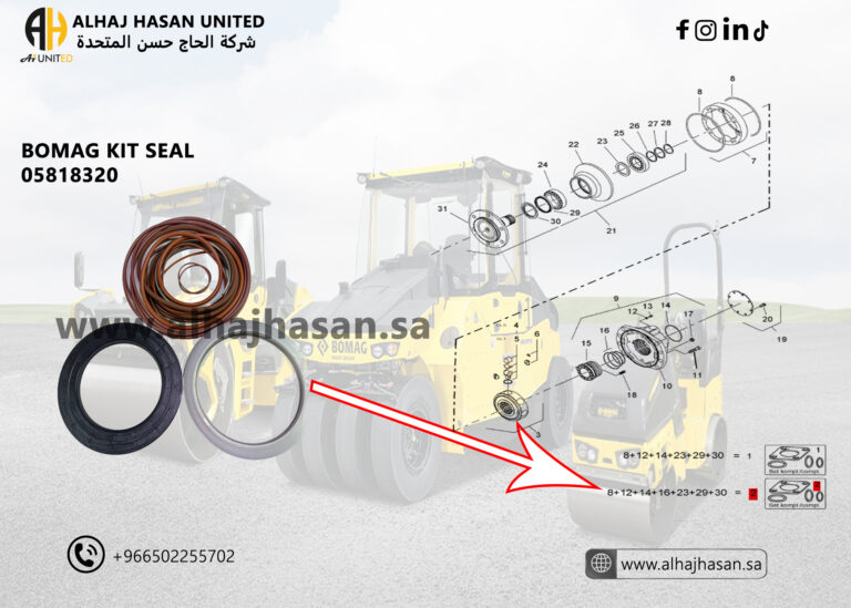 Bomag Seal Kit 05818320 – Essential Sealing Solution for BOMAG Machinery