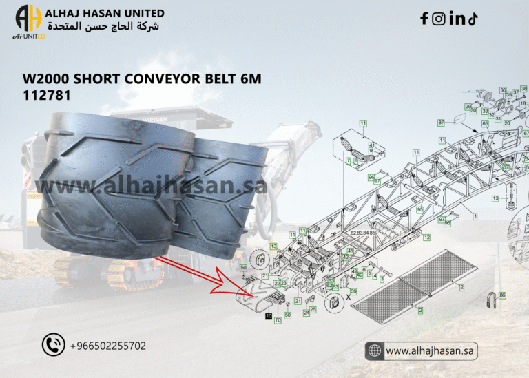 Conveyor Belt 6m for Milling Machines – Part Number 112781