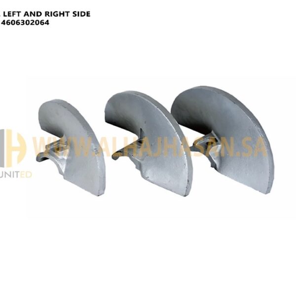 Vogele S1800-2 Auger Transition Blades - Part Numbers 4606302063/4606302064 for Asphalt Pavers